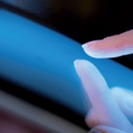 person using a mobile
