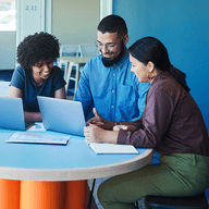 group of people working together