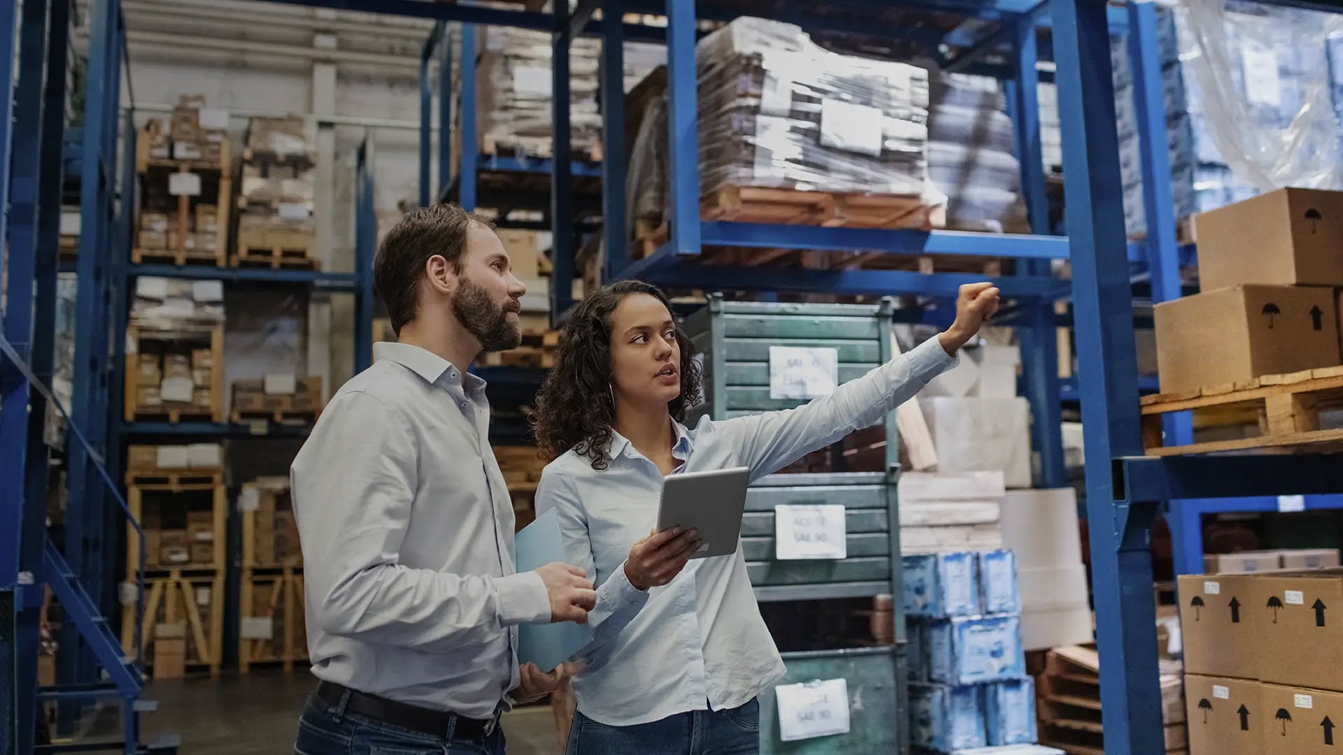 Warehouse inventory team