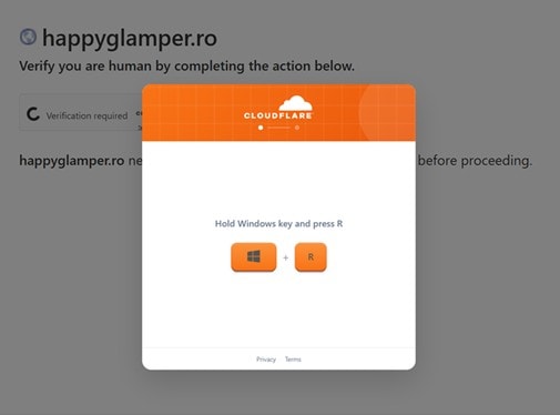 Phishing website 1