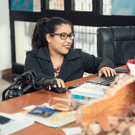 girl working