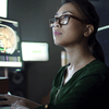 girl working