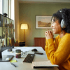 girl in an online meeting