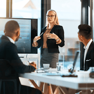 team in a meeting