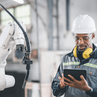 Engineer working