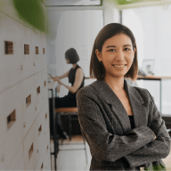 woman smiling