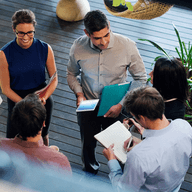 business people discussing