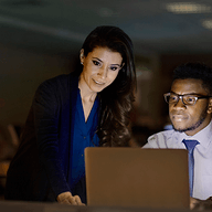 people working together