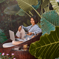 girl working outdoor
