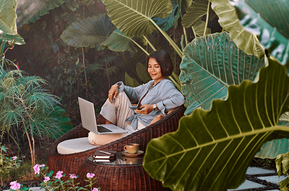 girl sitting outdoor