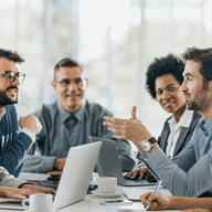 people in a meeting