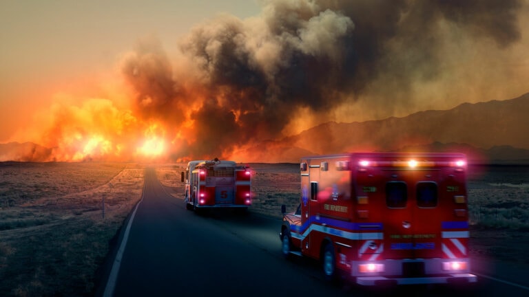 fire trucks