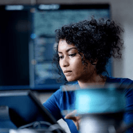 woman working