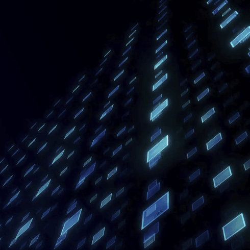 abstract data boxes
