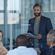 co-workers in a meeting