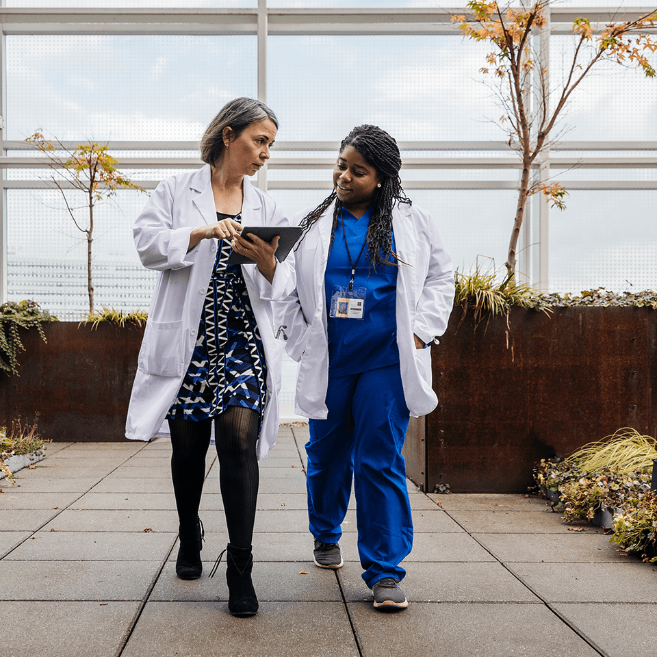 female doctors walking