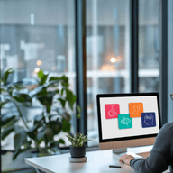 image of a person using a computer